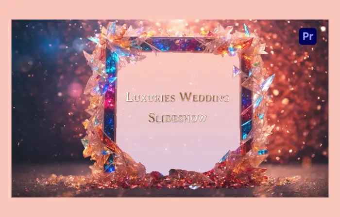 Sparkling 3D Crystal Wedding Photo Frame Slideshow